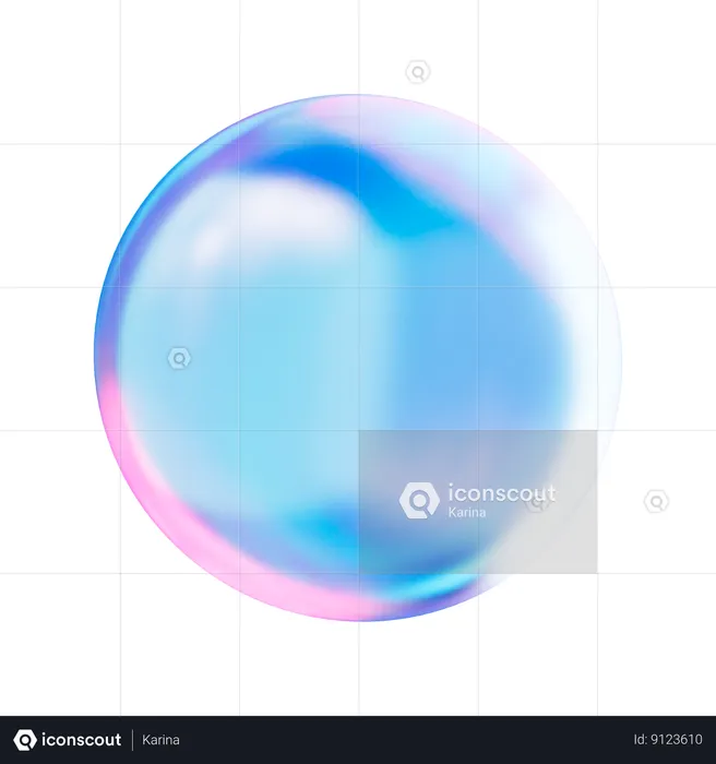 Holographic circle  3D Icon