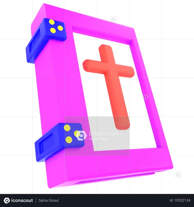 神聖な本  3D Icon