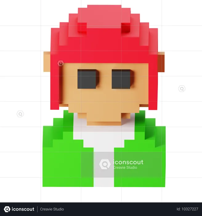 Hombre  3D Icon