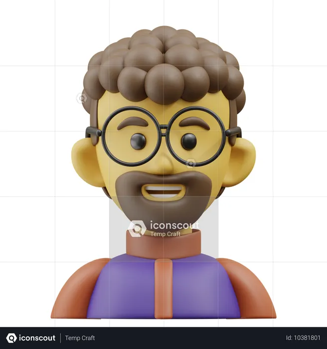 Hombre  3D Icon