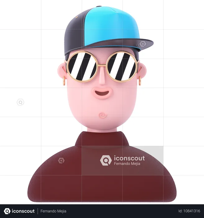 Hombre  3D Icon