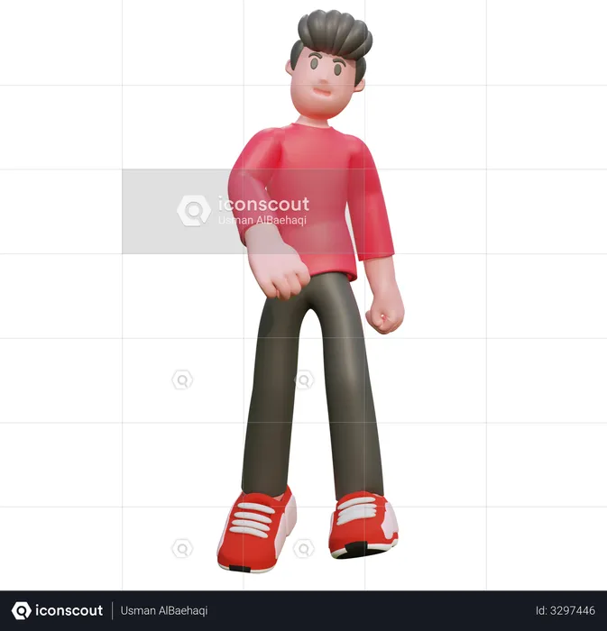 Hombre  3D Illustration