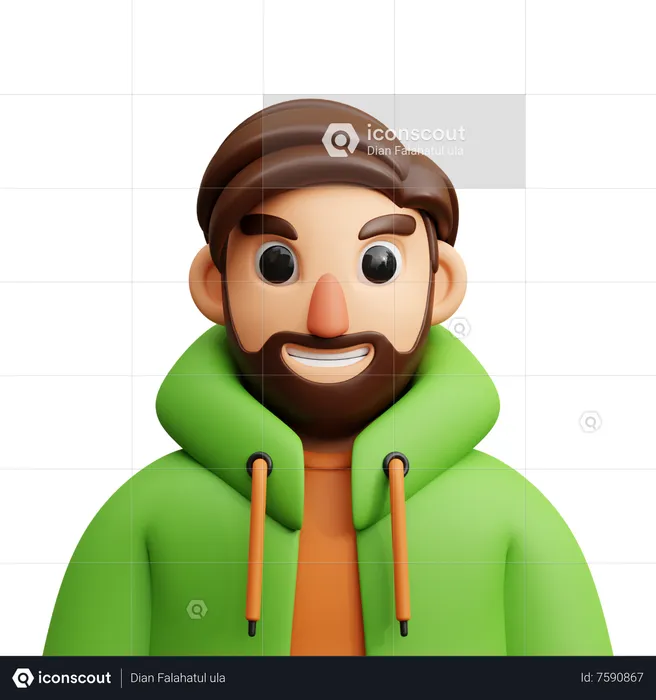 Hombre  3D Icon