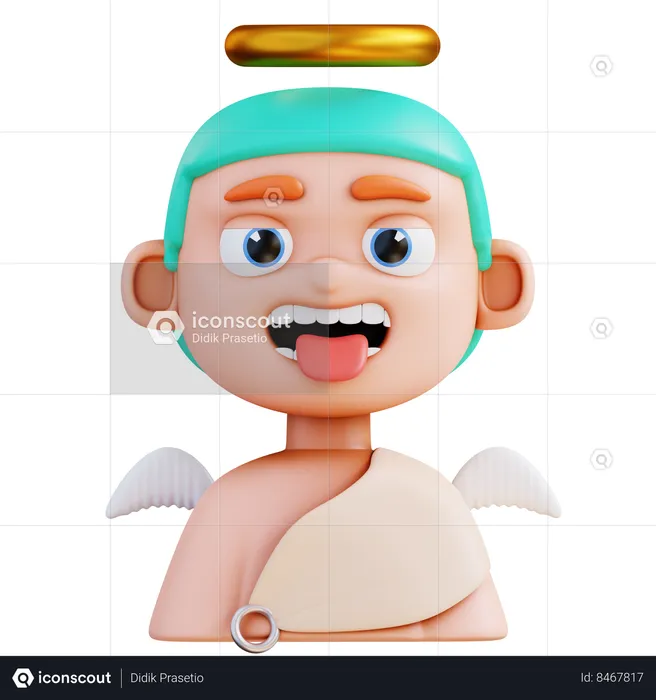 Hombre ángel  3D Icon