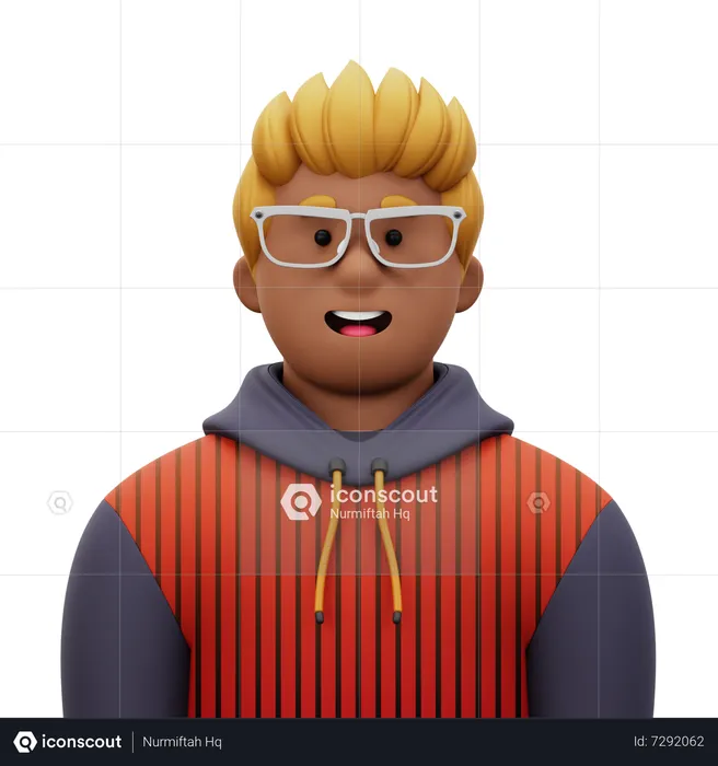 Hombre con chaqueta  3D Icon