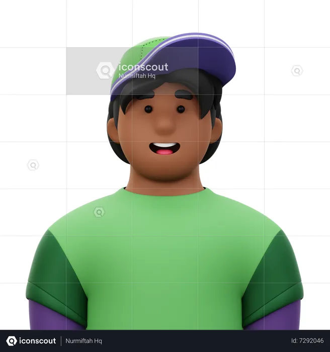 Hombre con sombrero  3D Icon