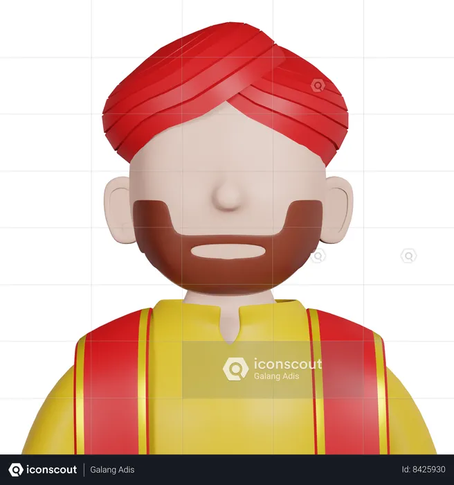 Hombre diwali  3D Icon