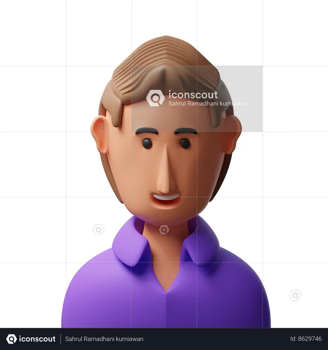 Hombre guapo  3D Icon