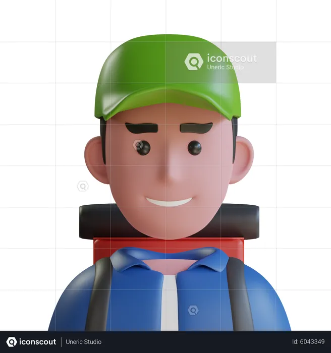 Turista masculino  3D Icon