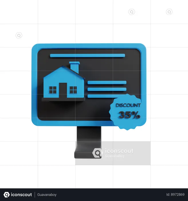 Home Advertisement  3D Icon