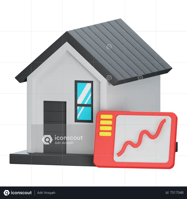 Home Analytics  3D Icon