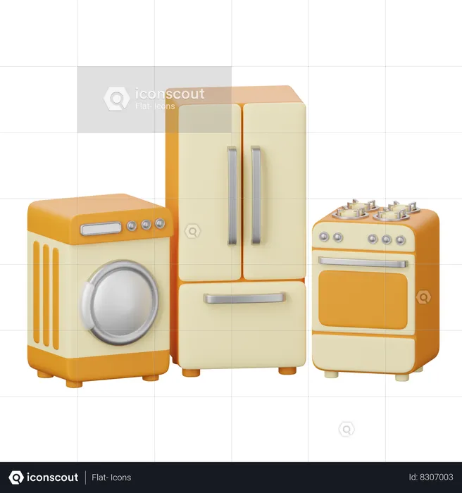 Home Appliances  3D Icon
