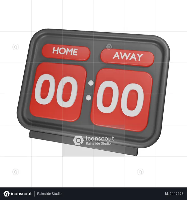 Home Away Score Board  3D Icon