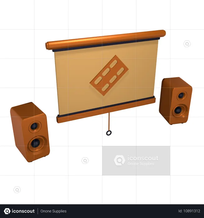 Home Cinema  3D Icon