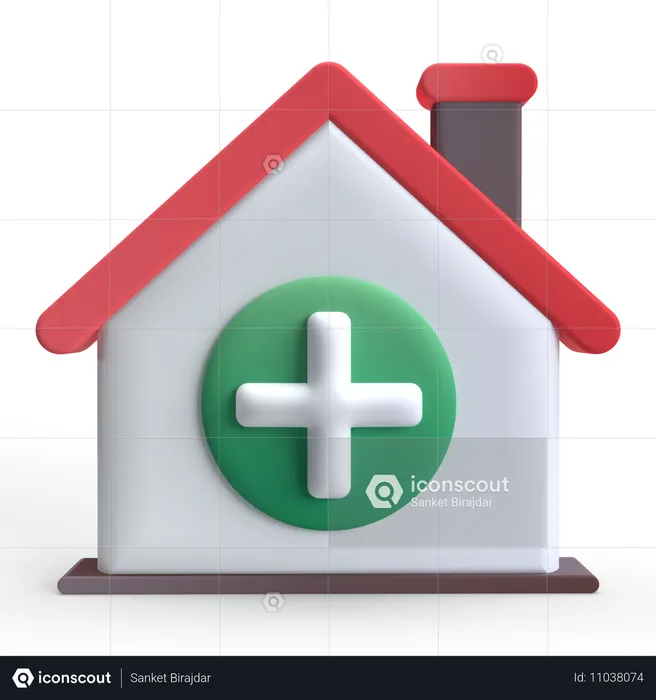 Home Clinic  3D Icon