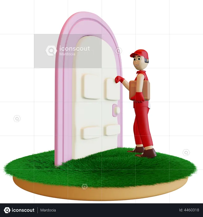 Home Delivery  3D Illustration