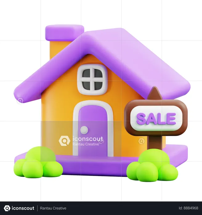 Home for sale  3D Icon