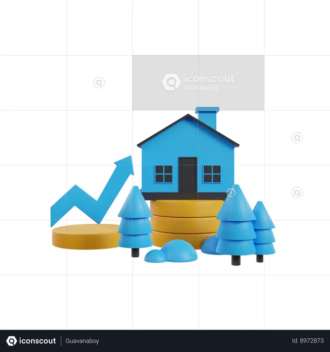Home Growth  3D Icon