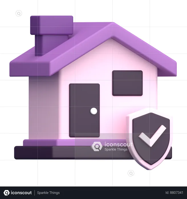 Home Insurance  3D Icon