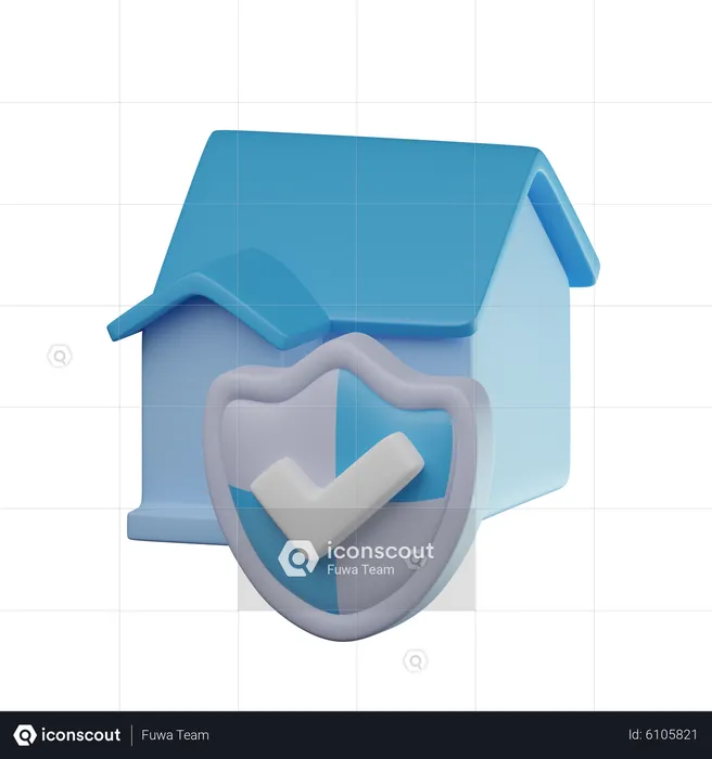 Home Insurance  3D Icon