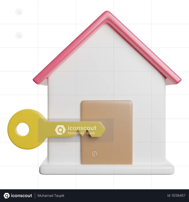 Home Key  3D Icon