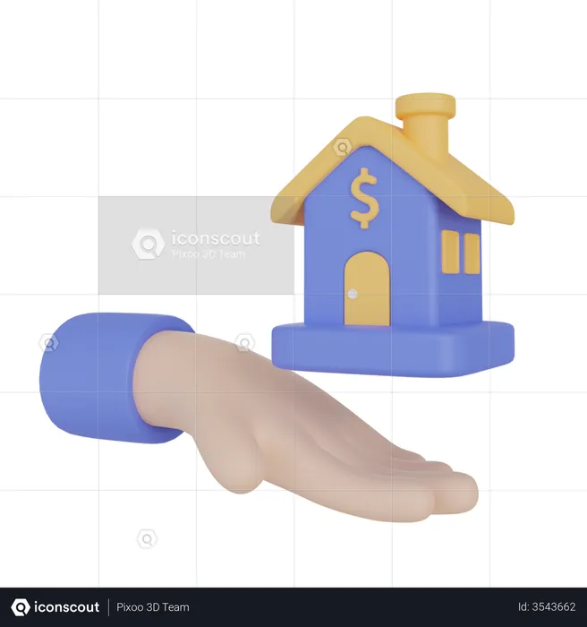 Home Loan  3D Illustration