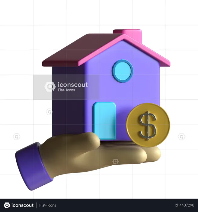 Home Loan  3D Illustration