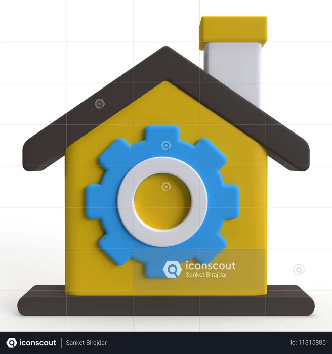 Home Management  3D Icon