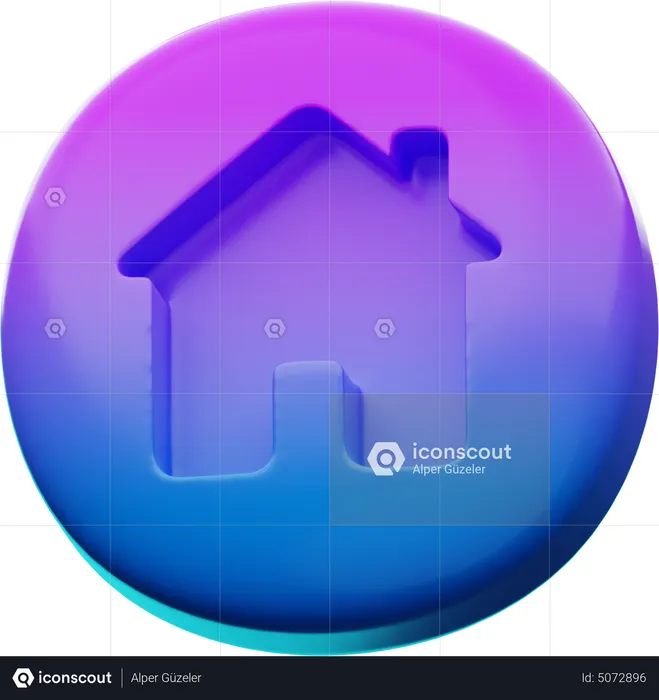 Home Page  3D Icon
