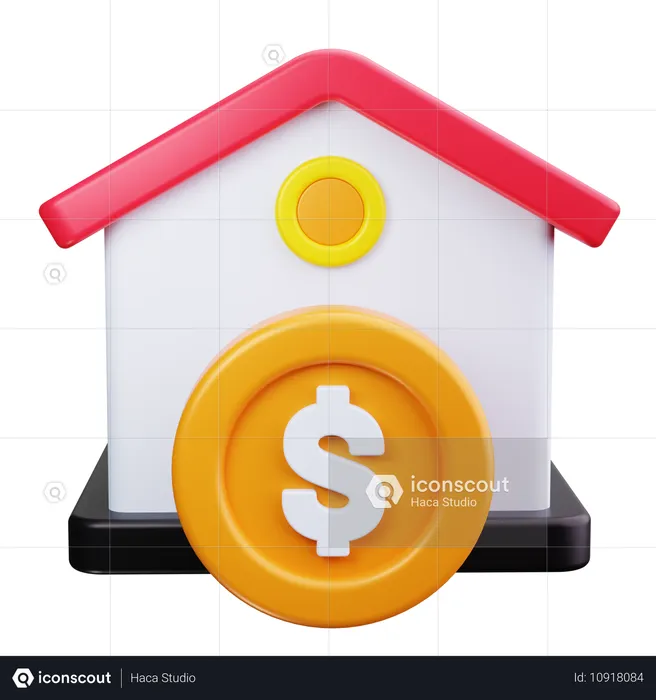 Home Price  3D Icon