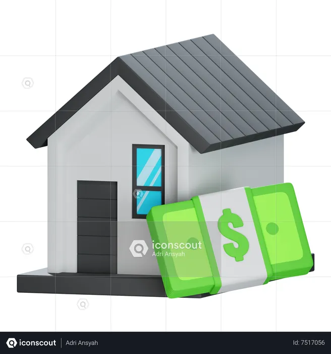 Home Price  3D Icon