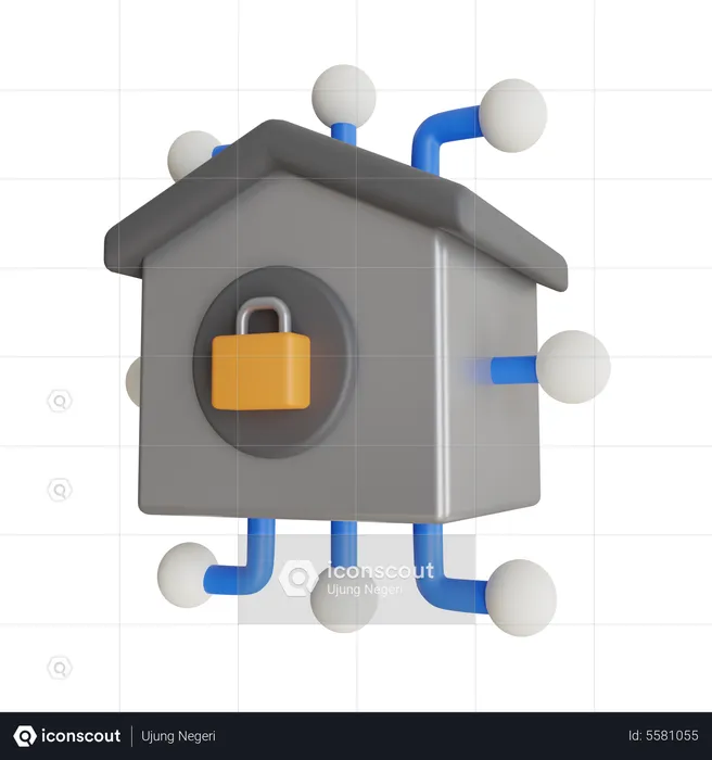 Home Security  3D Icon