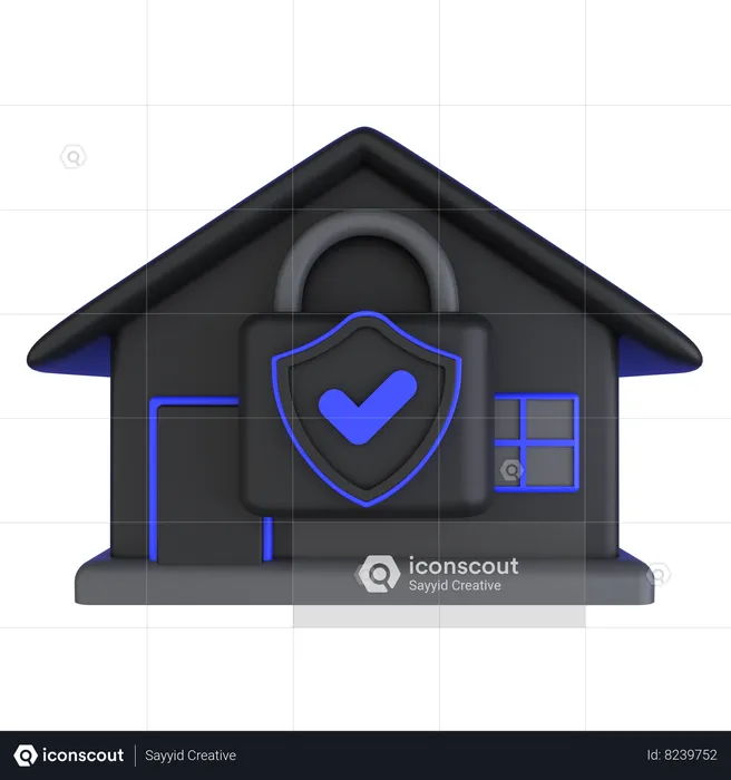 Home Security  3D Icon