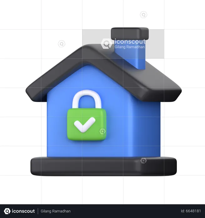 Home Security  3D Icon