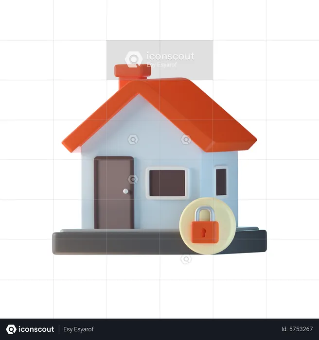 Home Security  3D Icon