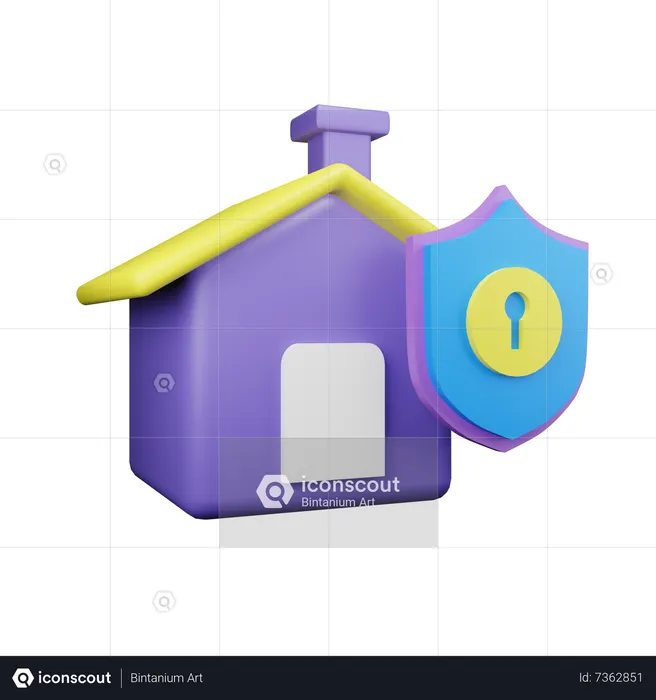 Home Security  3D Icon