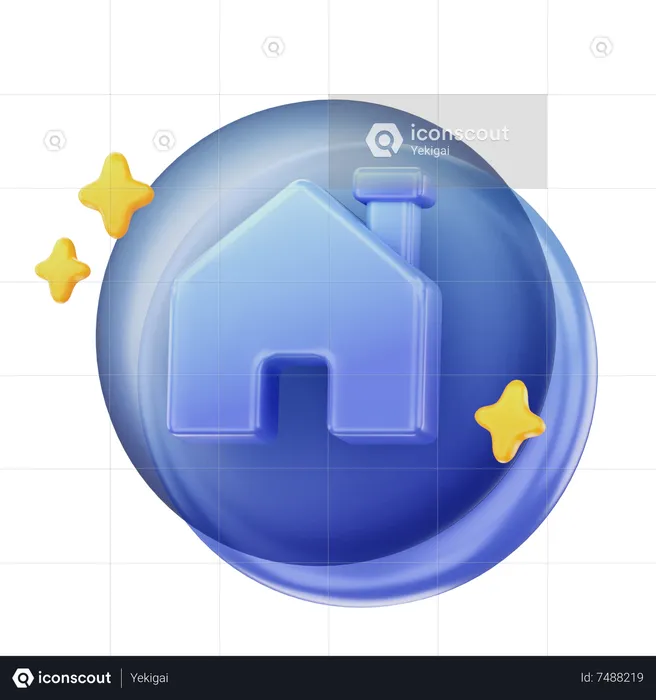 Home "Button  3D Icon