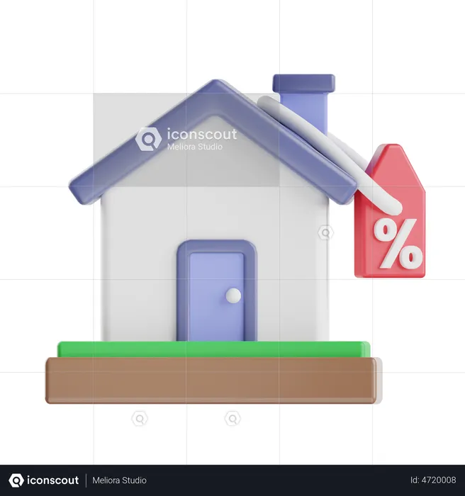 Home Tax  3D Illustration