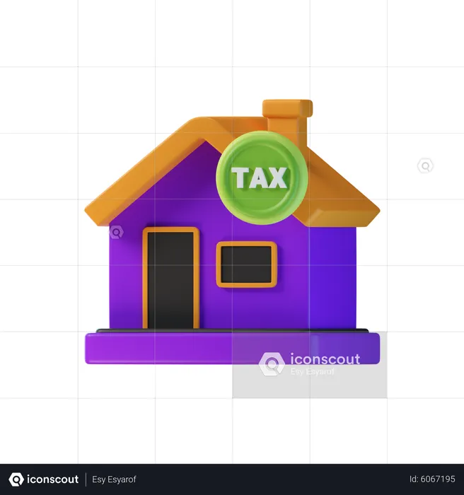 Home Tax  3D Icon