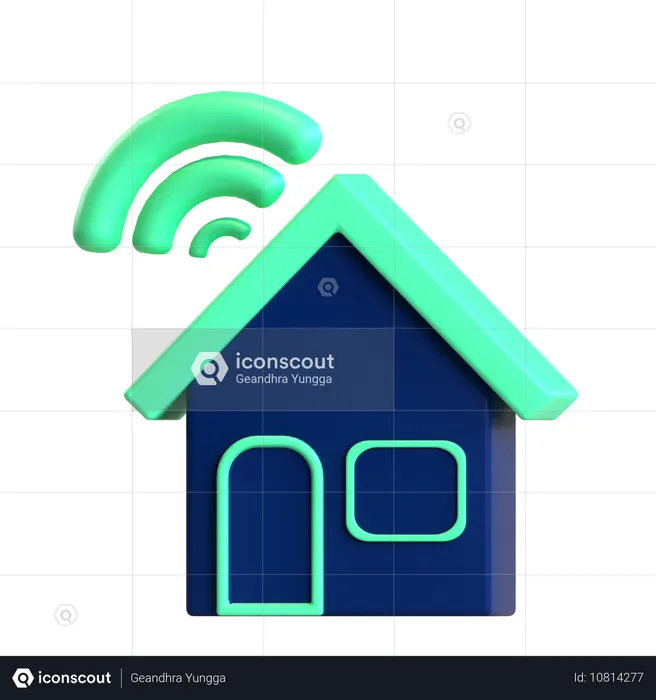 Home wifi  3D Icon