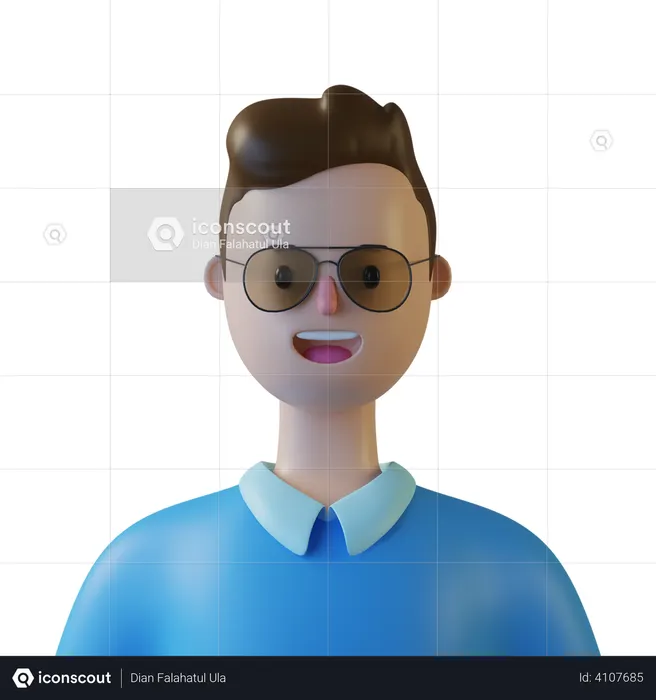 Homem  3D Illustration