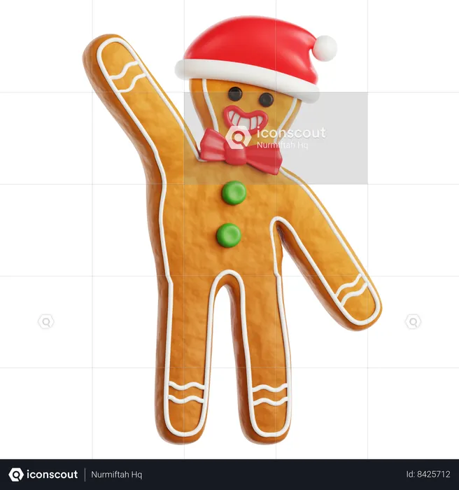 Homem-biscoito diga oi  3D Icon