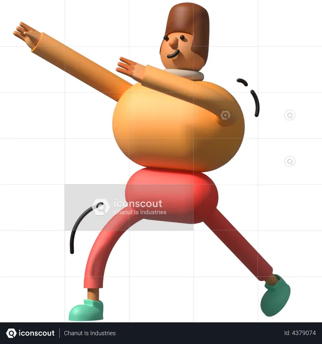 Homem dançando Emoji 3D Emoji