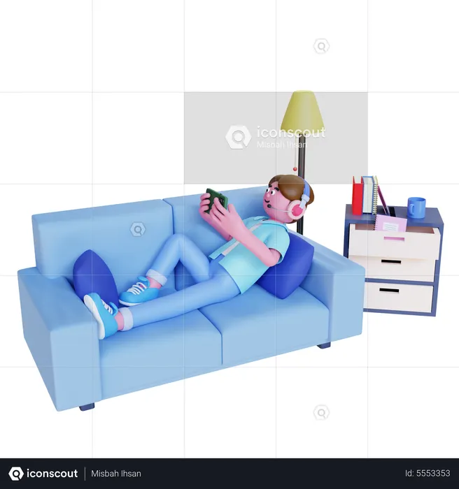 Homem jogador  3D Icon