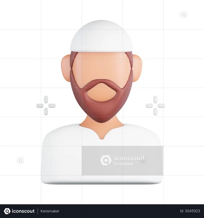 Homem Muçulmano  3D Icon