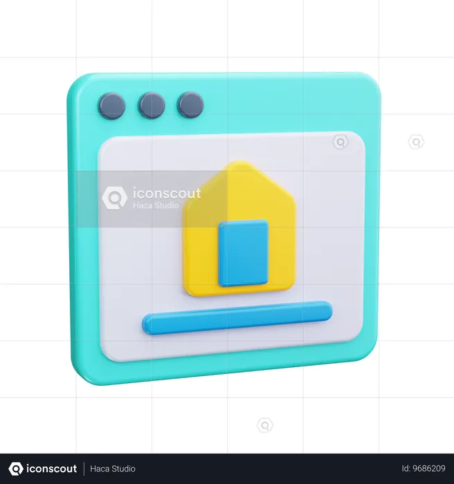 Homepage  3D Icon