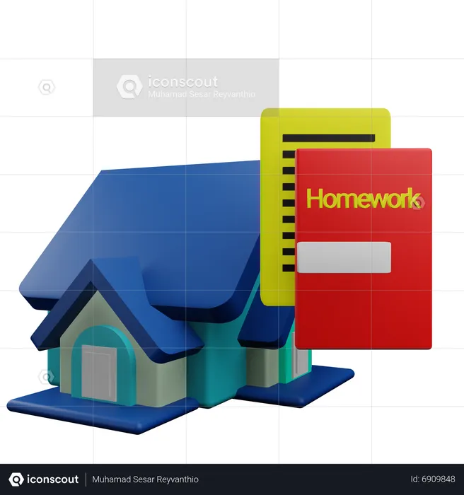 Homework  3D Icon