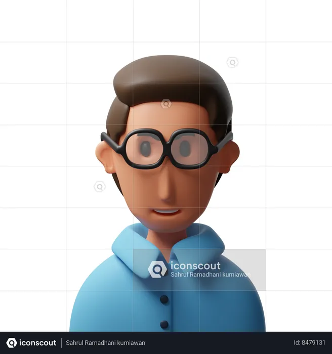 Homme  3D Icon