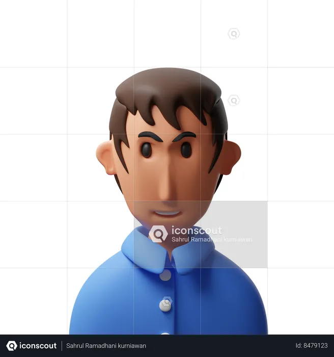 Avatar homme  3D Icon