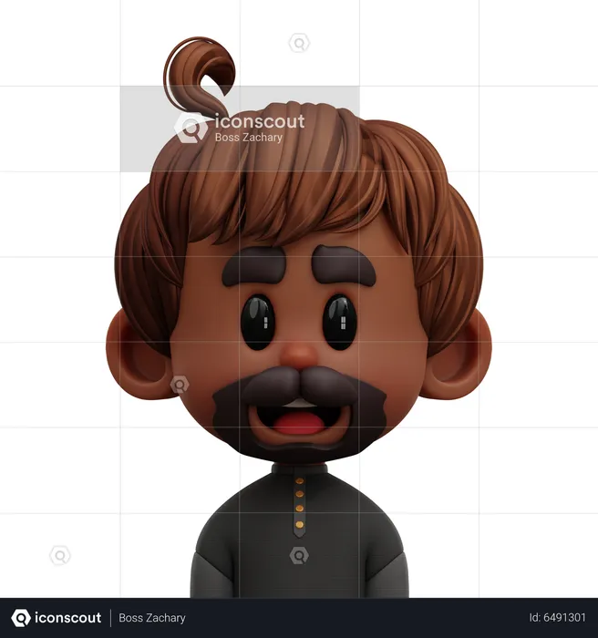 Avatar homme  3D Icon